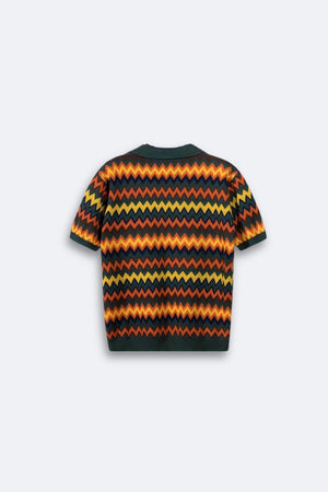 Retro-Trui met Zigzagpatroon