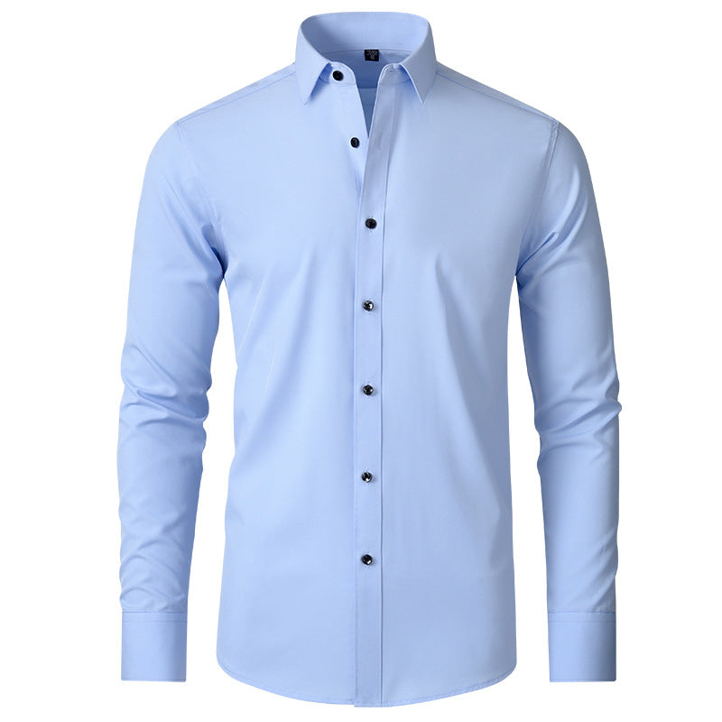 Benjamin | Classic Slim Fit Stretchable Lange Mouwen Business Shirt