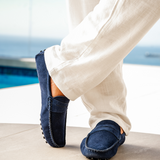 Matthew | Old Money Slip on Heren Suède Mokassin