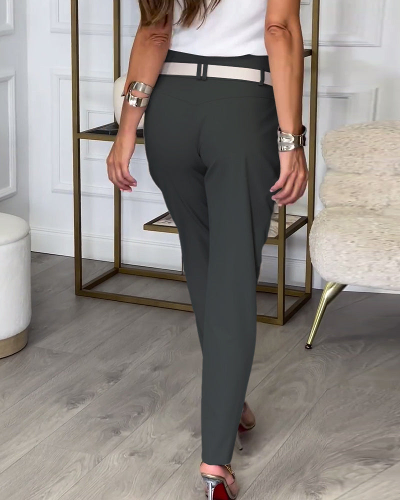 Elegante™ Dames Broek met Tailleband