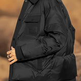 Daan™ Gewatteerde Herenshirtjas met Minimalistisch Ontwerp