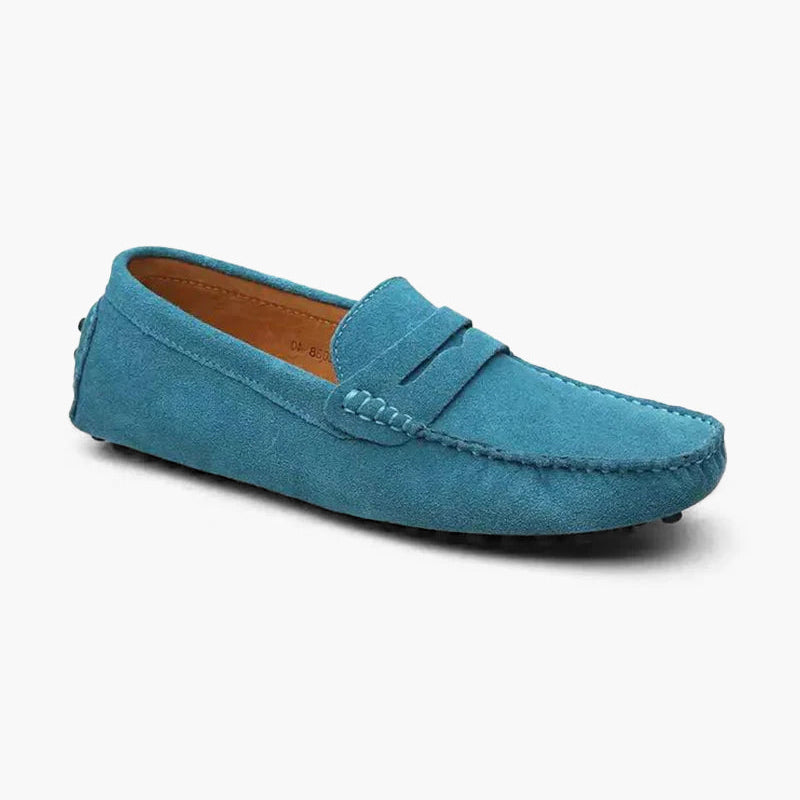 Matthew | Old Money Slip on Heren Suède Mokassin
