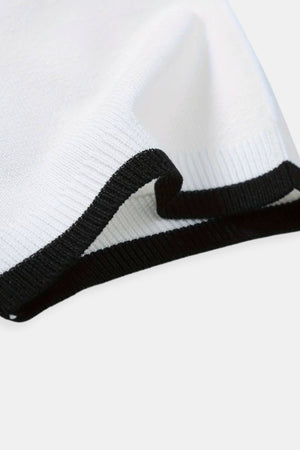 Klassiek Poloshirt met Rits en Contrastdetails