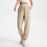 Sportieve dames joggingbroek hoge taille – comfortabel met zakken
