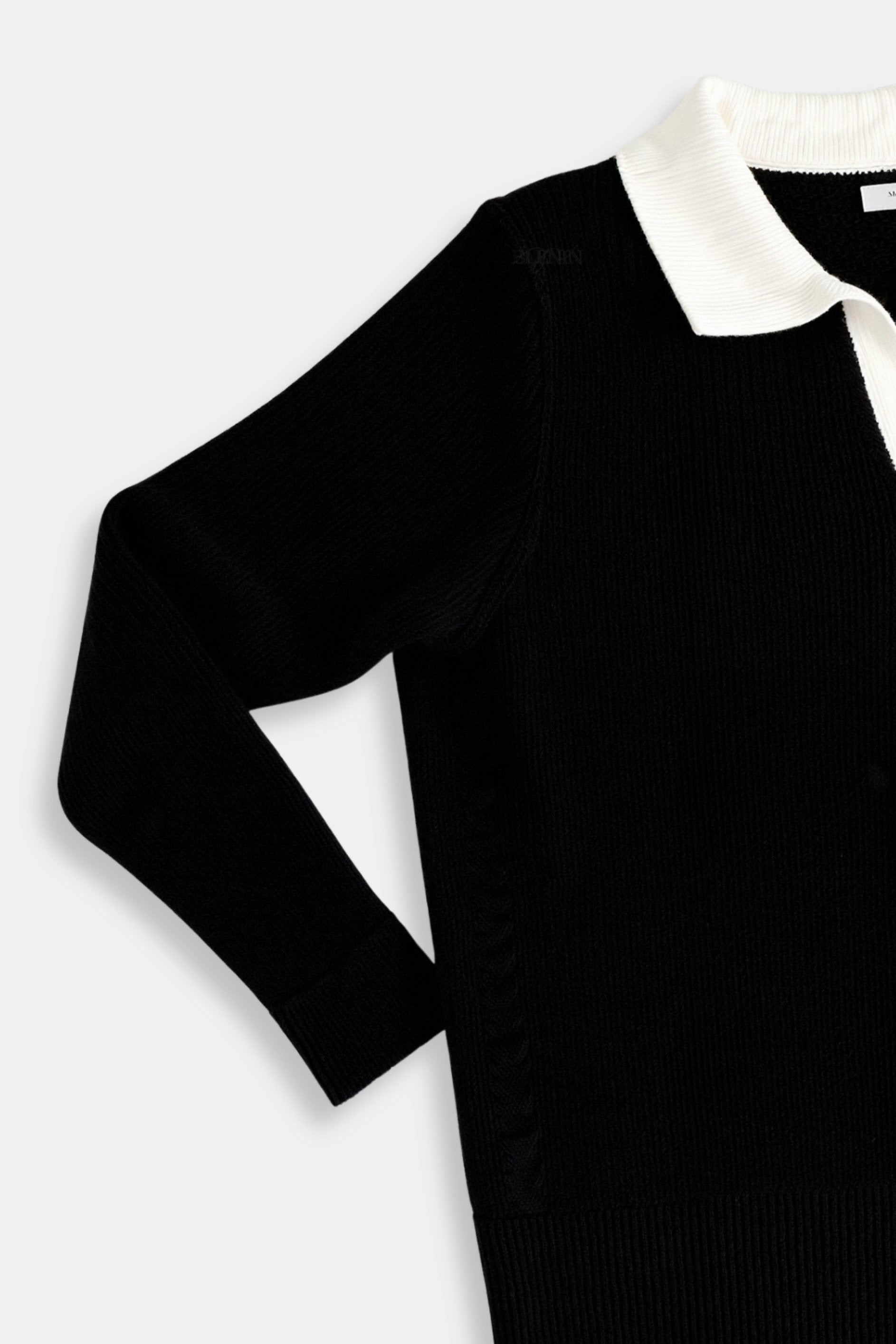 Langarmige Poloshirt met Contrasterende Kraag