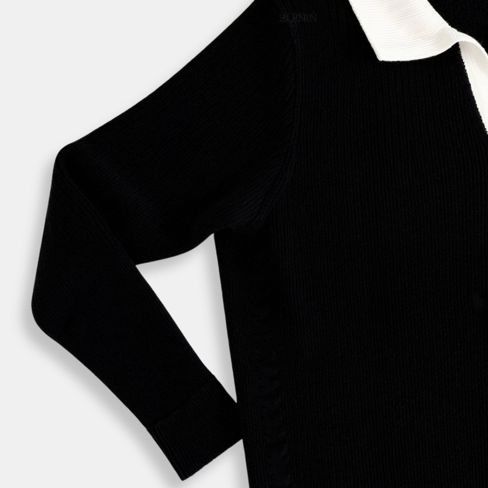 Langarmige Poloshirt met Contrasterende Kraag