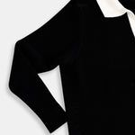 Langarmige Poloshirt met Contrasterende Kraag