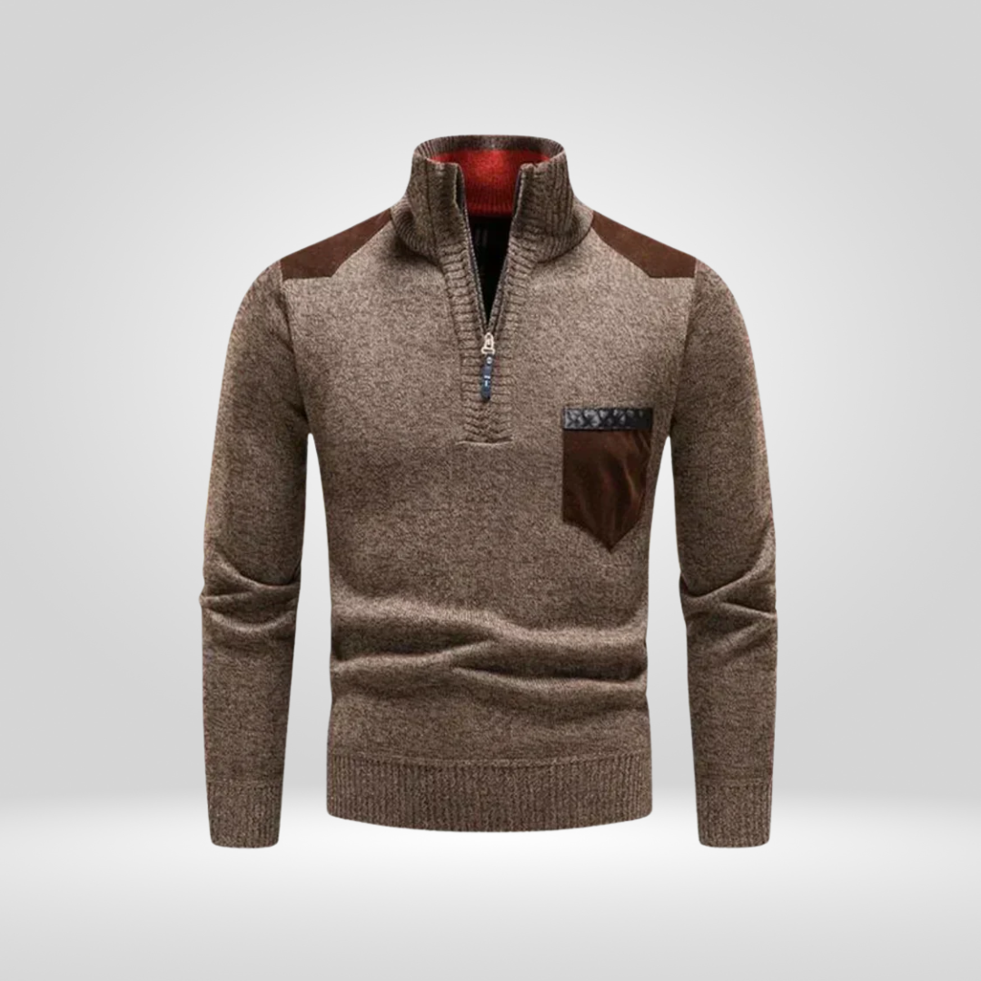 Heren Gebreide Trui – Zachte Winter Pullover met Comfortabele Pasvorm