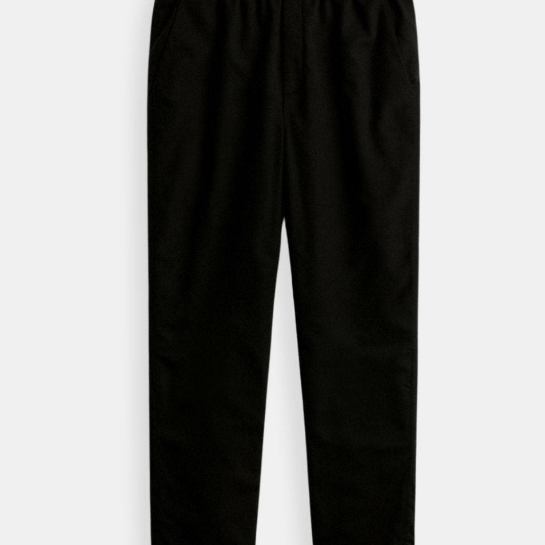 Killian | Beige herenbroek met elastische tailleband en knoopsluiting