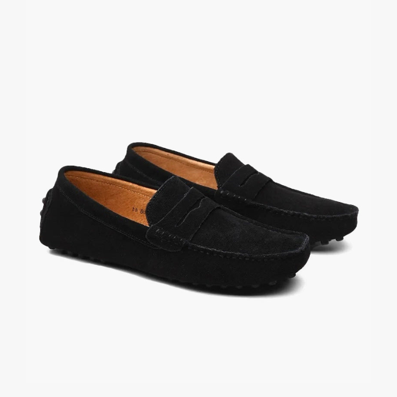 Matthew | Old Money Slip on Heren Suède Mokassin
