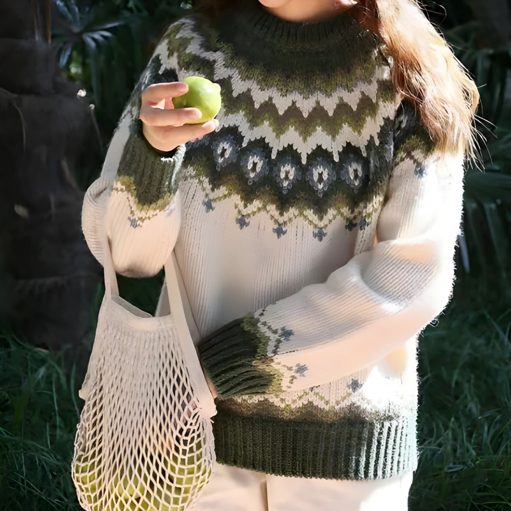 Dames Fair Isle Wintertrui | Relaxed Fit en Seizoenspatroon