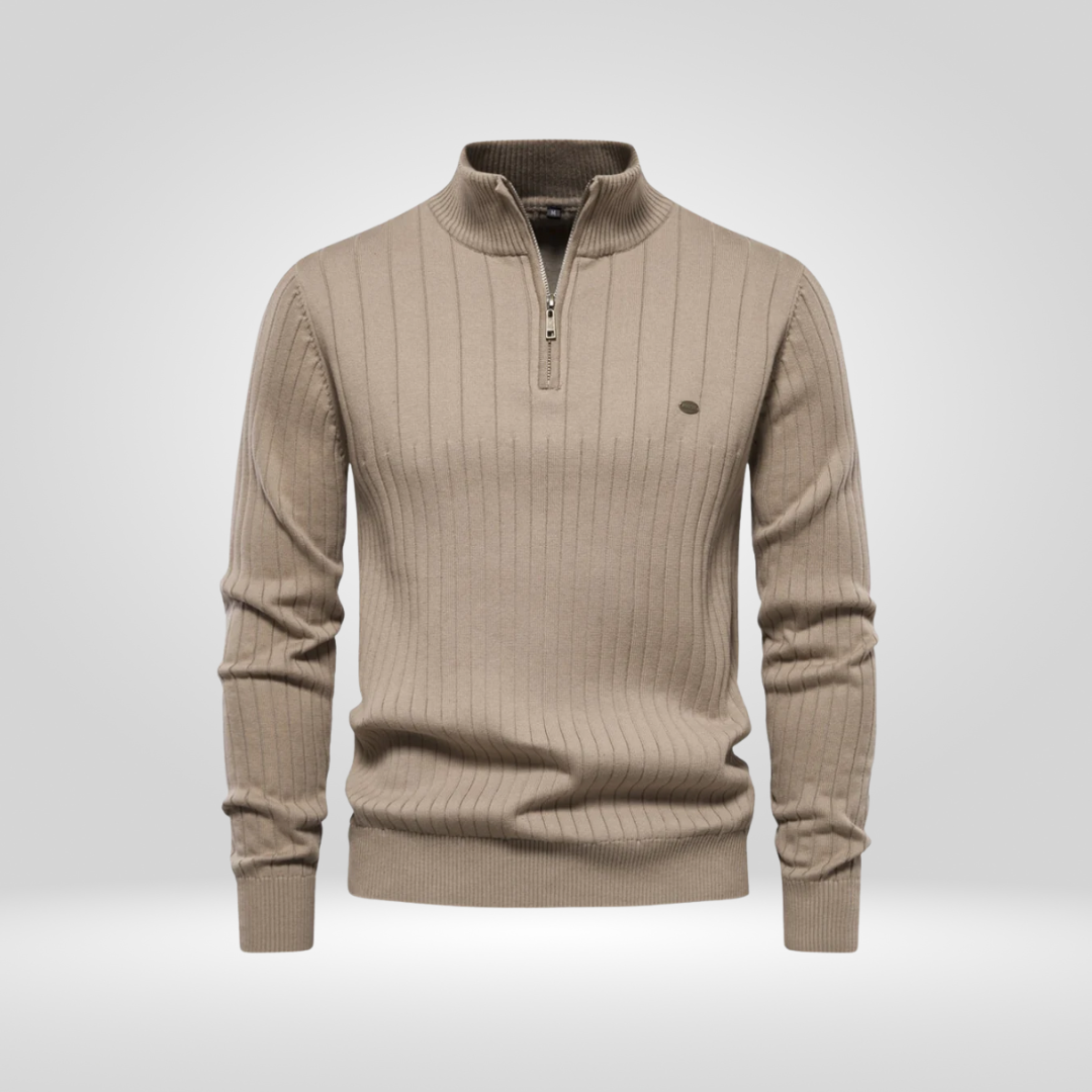 Half-Zip Pullover – Modieuze Zip-Up Trui voor Stijl en Comfort