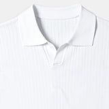 Geribd Heren Poloshirt met Korte Mouwen – Elegant & Tijdloos