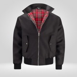 Retro Legend Jacket – Tijdloze Herenjas met Tartan Voering en Ritssluiting
