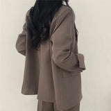 Athena | Effen Blazer- en Rechte Pantalon Set voor Dames