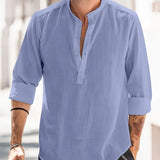 Dries™ Heren Linnen Casual Shirt