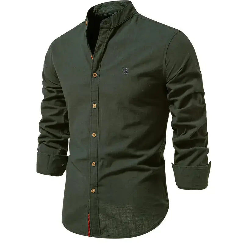 Heren Overhemd Slim Fit Knopen Casual Elegant
