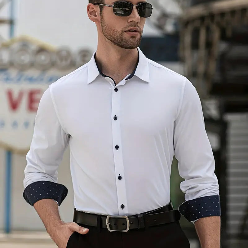 Alexander | Elegante Businessoverhemd met Contrastdetails