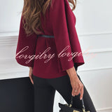 Gemma™ Elegante Cape-Stijl Top voor Dames