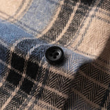 Heren Geruit Overshirt met Knoopsluiting