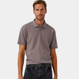 Heren Polo Structuur Korte Mouw Modern Elegant