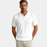 Heren Polo Wit Korte Mouw Minimalistisch Elegant