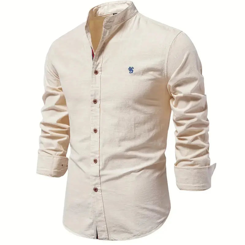 Heren Overhemd Slim Fit Knopen Casual Elegant