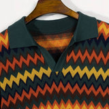 Retro-Trui met Zigzagpatroon