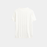 Geribbeld T-shirt met Ronde Hals en Comfort Pasvorm