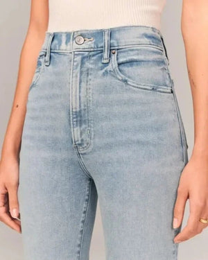 High™ Waist Flared Jeans | Katoen & Elasthaan | Trendy en Comfortabel