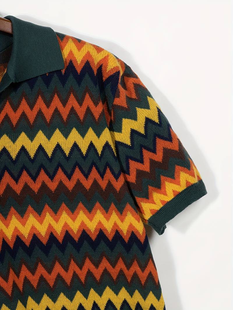 Retro-Trui met Zigzagpatroon