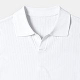 Heren Polo Wit Korte Mouw Minimalistisch Elegant