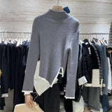 Asymmetrische™ Gebreide Trui | Zachte Brei | Elegant en Modern