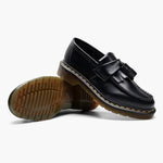 Dylan | Markante herenloafers van leer met kwasten & profielzool