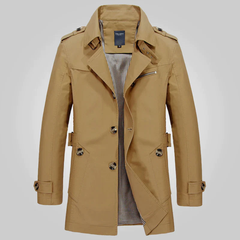 Jesse™ Klassieke Trenchcoat met Tijdloze Stijl