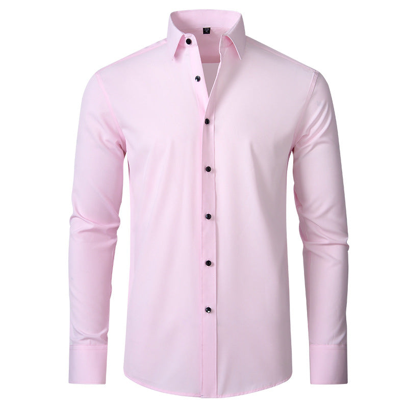 Benjamin | Classic Slim Fit Stretchable Lange Mouwen Business Shirt