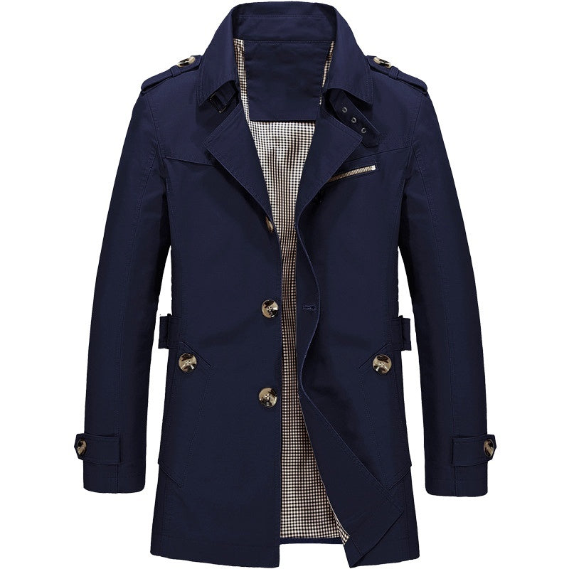 Michiel™ Heren Sherpa Gevoerde Trenchcoat Winterjas