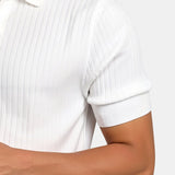 Geribd Heren Poloshirt met Korte Mouwen – Elegant & Tijdloos
