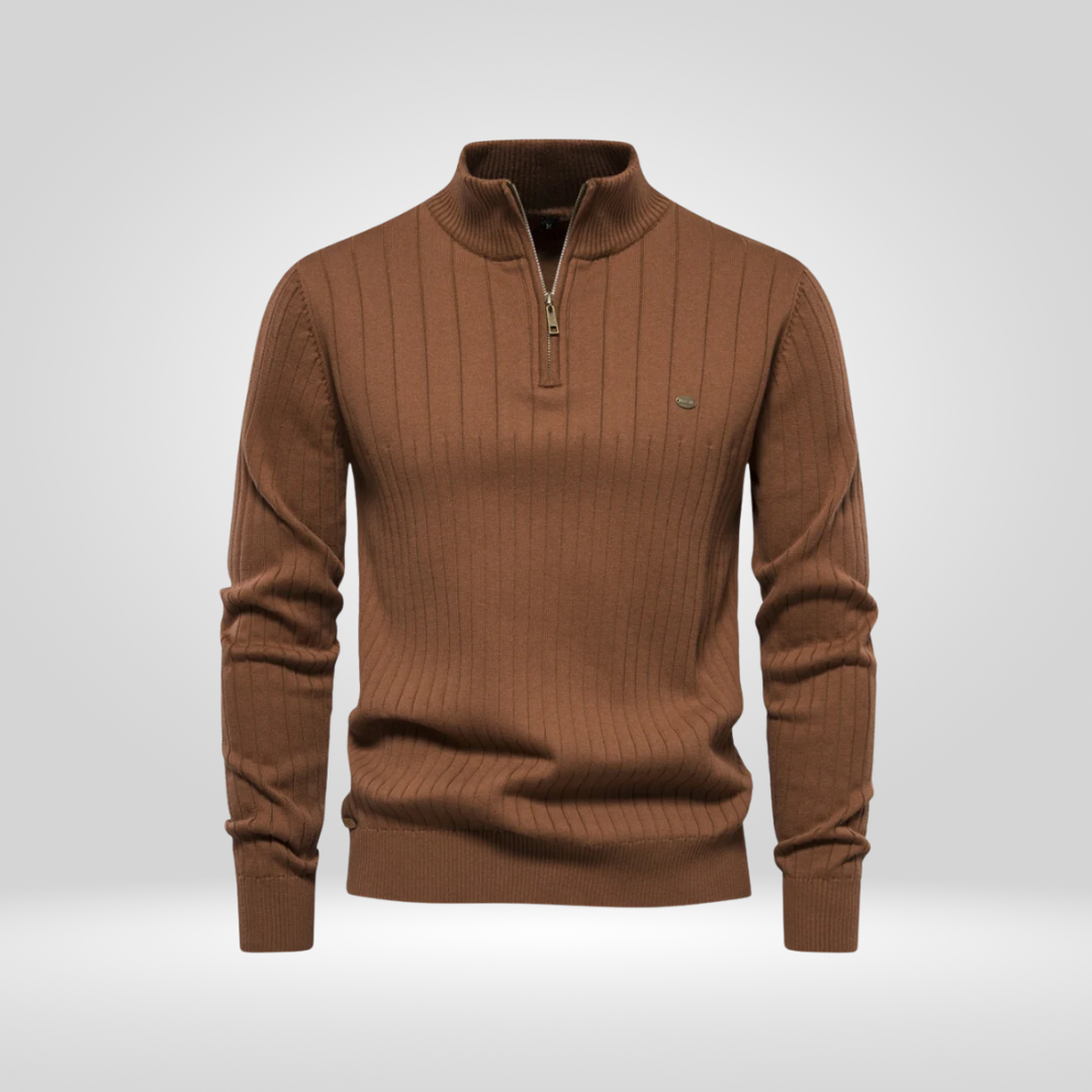 Half-Zip Pullover – Modieuze Zip-Up Trui voor Stijl en Comfort