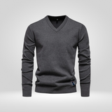 V-Hals Trui – Zachte Gebreide Pullover met Tijdloze Stijl