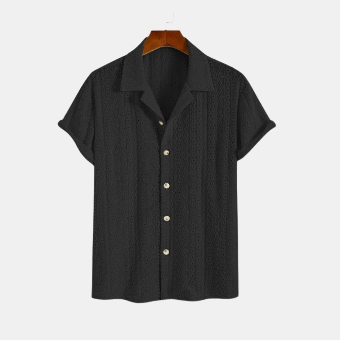 Luchtig Haakshirt met Korte Mouwen