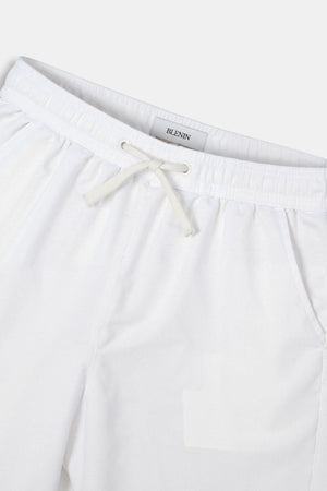 Leonardo | Heren-Loungebundhose in Wit met Kordelzug