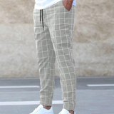 Elroy™ Heren Geruite Slim-Fit Broek