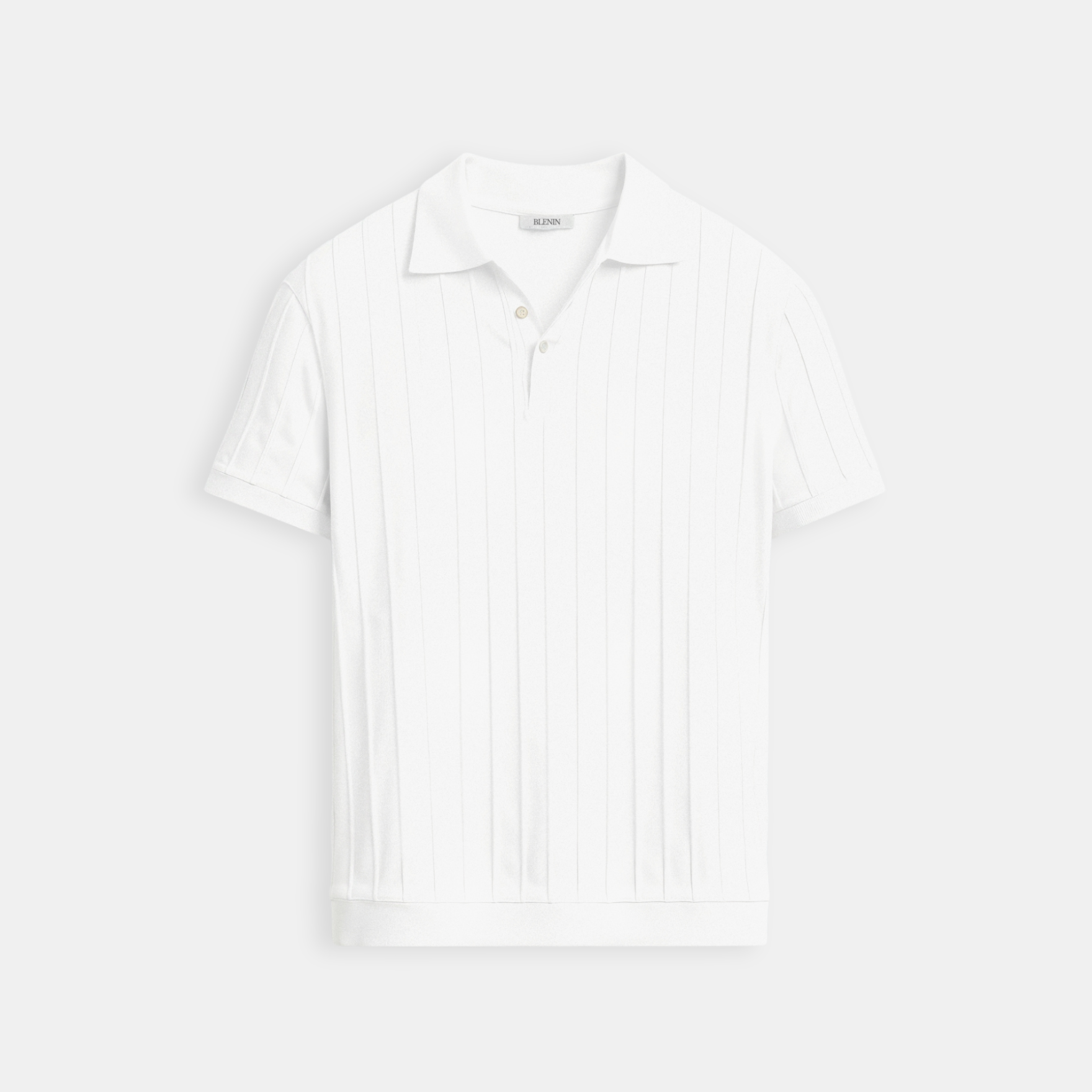 Elegante heren polo in het wit – Minimalistisch en tijdloos