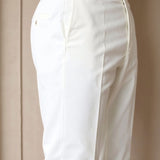 Heren Chino Broek in Wit – Elegantie en moderne stijl