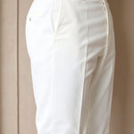 Heren Chino Broek in Wit – Elegantie en moderne stijl