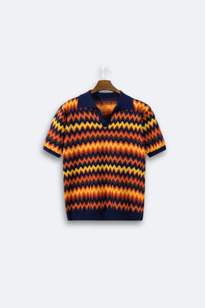 Retro-Trui met Zigzagpatroon