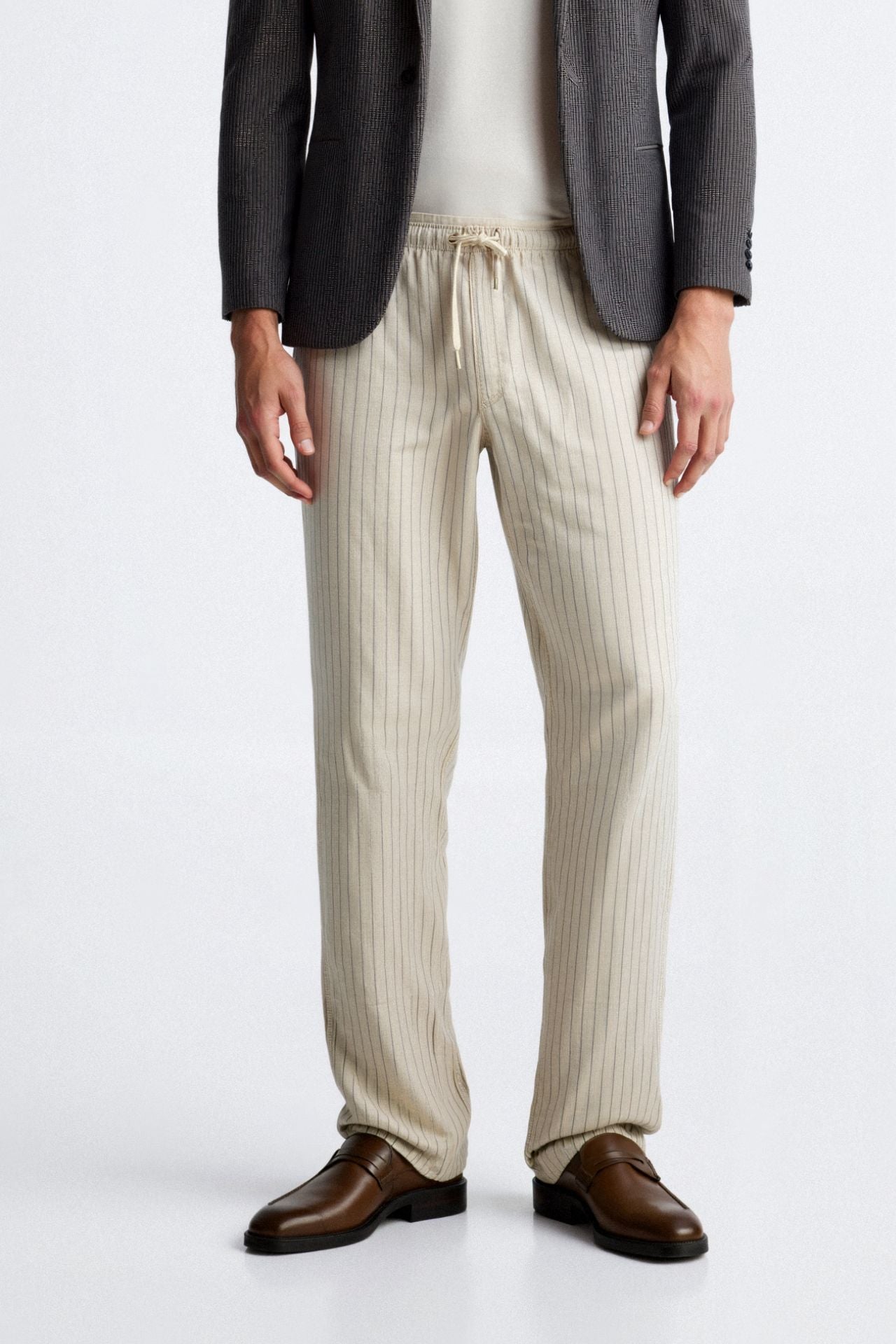 Heren-Loungebundhose met Nadelstreifen – Old-Money-Esthetiek in meerdere kleuren