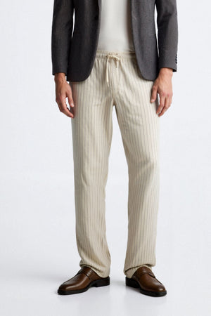 Heren-Loungebundhose met Nadelstreifen – Old-Money-Esthetiek in meerdere kleuren