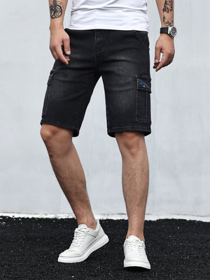 Giel™ Heren Denim Cargo Shorts